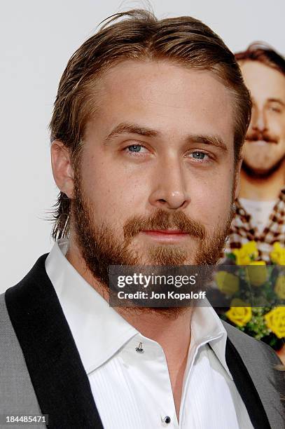 Actor Ryan Gosling arrives at the Los Angeles Premiere "Lars and The Real Girl" at the Academy of Motion Picture Arts & Sciences on October 2, 2007...