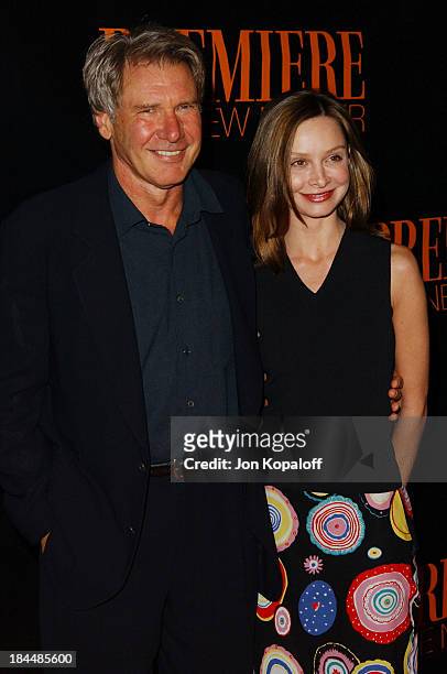 Harrison Ford & Calista Flockhart during Premiere Magazine's "The New Power" - Arrivals & Inside at Ivar in Hollywood, California, United States.