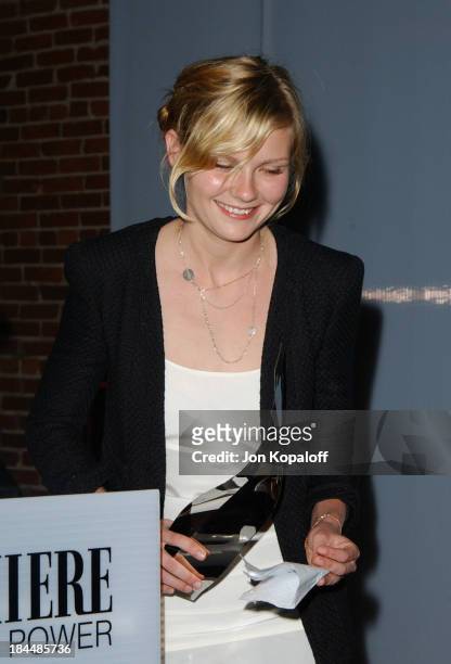 Kirsten Dunst during Premiere Magazine's "The New Power" - Arrivals & Inside at Ivar in Hollywood, California, United States.