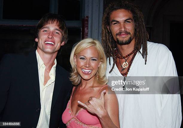 Jay Kenneth Johnson, Nikki Deloach and Jason Momoa