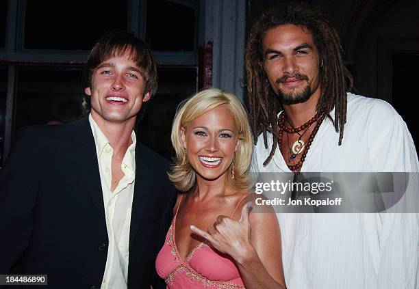 Jay Kenneth Johnson, Nikki Deloach and Jason Momoa