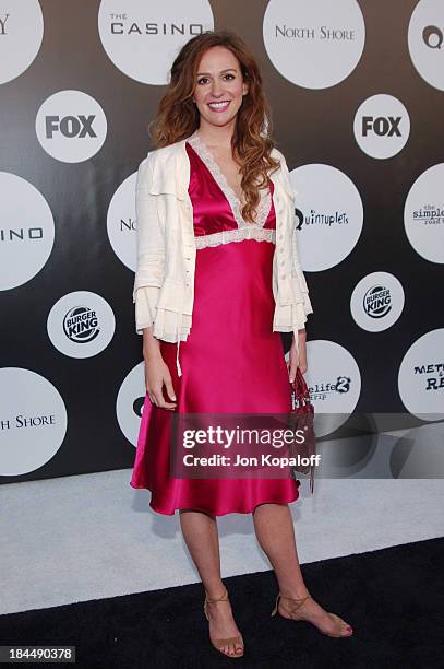 Rebecca Creskoff during Fox New Season Launch Party at Santa Monica Beach in Santa Monica, California, United States.