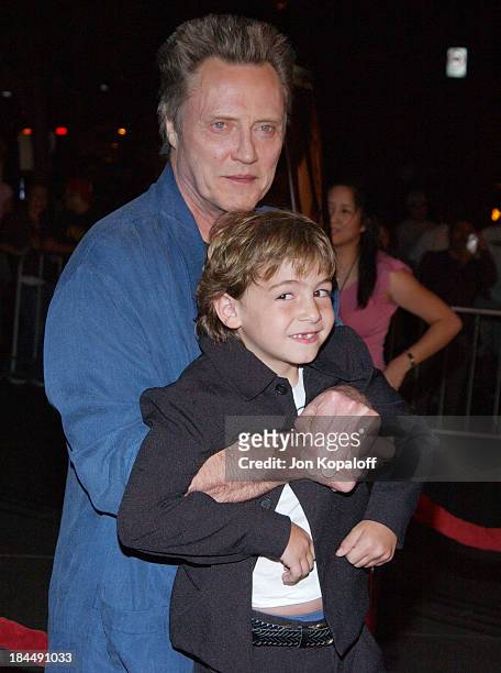 Christopher Walken and Jonah Bobo during "Around The Bend" Los Angeles Premiere - Arrivals at Directors Guild of America in Los Angeles, California,...