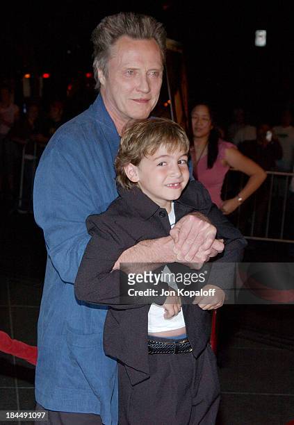 Christopher Walken and Jonah Bobo during "Around The Bend" Los Angeles Premiere - Arrivals at Directors Guild of America in Los Angeles, California,...