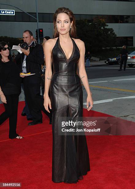 Angelina Jolie during "Mr. & Mrs. Smith" Los Angeles Premiere at Mann's Westwood in Westwood, California, United States.