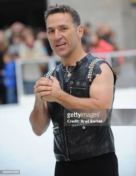 Canadian figure skater Elvis Stojko attends "The Rink At Rock" 2013-2014 season opening at The Rink at Rockefeller Center on October 14, 2013 in New...