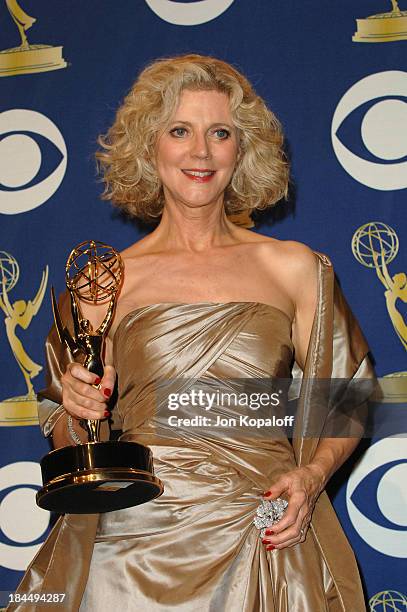 Blythe Danner during 57th Annual Primetime Emmy Awards - Press Room at The Shrine in Los Angeles, California, United States.