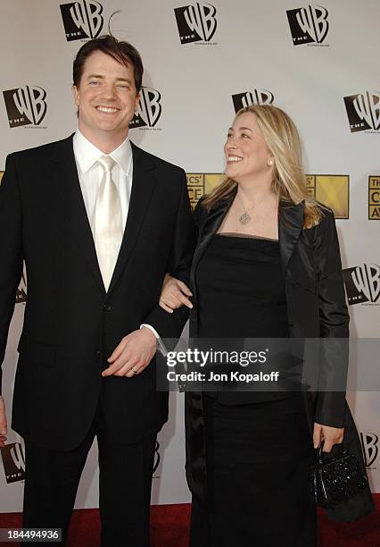 Brendan Fraser and wife Afton Smith during 11th Annual Critics' Choice Awards - Arrivals at Santa Monica Civic Auditorium in Santa Monica,...