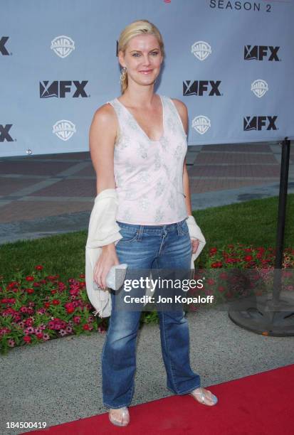 Maeve Quinlan during "Nip/Tuck" Season 2 Premiere - Arrivals at Paramount Pictures Theatre in Los Angeles, California, United States.