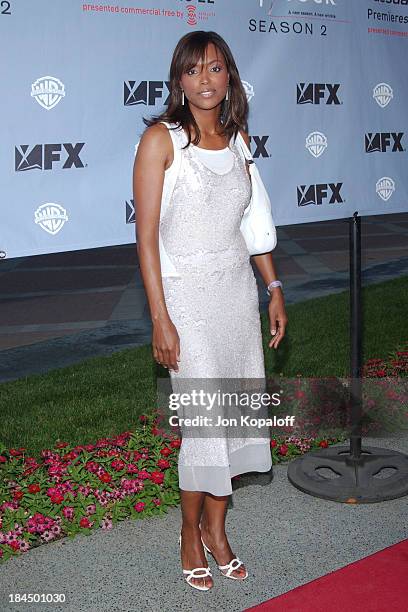 Aisha Tyler during "Nip/Tuck" Season 2 Premiere - Arrivals at Paramount Pictures Theatre in Los Angeles, California, United States.