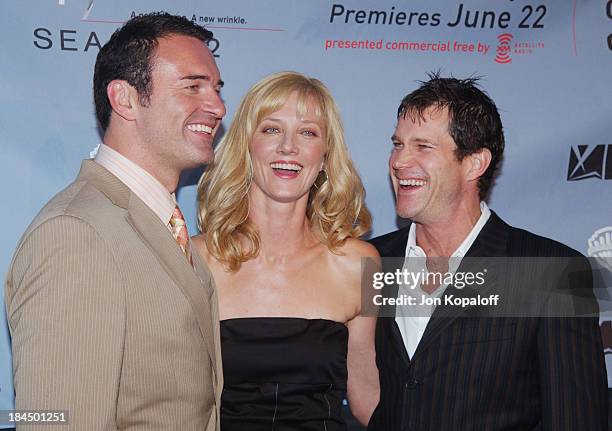 Julian McMahon, Joely Richardson and Dylan Walsh during "Nip/Tuck" Season 2 Premiere - Arrivals at Paramount Pictures Theatre in Los Angeles,...