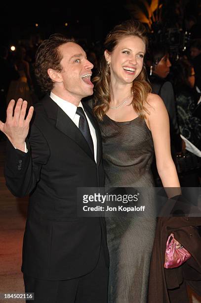 Chris Kattan and Sunshine Tutt during 2006 Vanity Fair Oscar Party at Morton's in West Hollywood, California, United States.