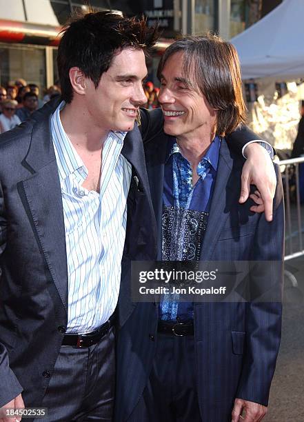 Ethan Browne and dad Jackson Browne during "Raising Helen" Los Angeles Premiere - Arrivals at El Capitan Theatre in Hollywood, California, United...