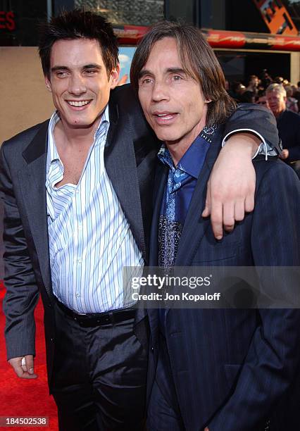 Ethan Browne and dad Jackson Browne during "Raising Helen" Los Angeles Premiere - Arrivals at El Capitan Theatre in Hollywood, California, United...