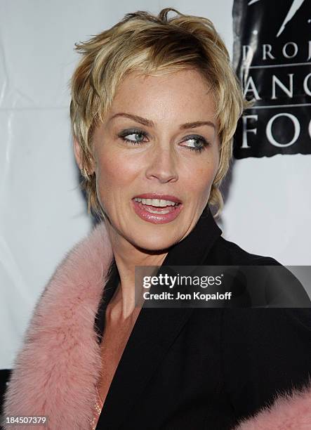 Sharon Stone during 11th Annual Angel Awards Hosted by Project Angel Food - Arrivals at Project Angel Food in Hollywood, California, United States.