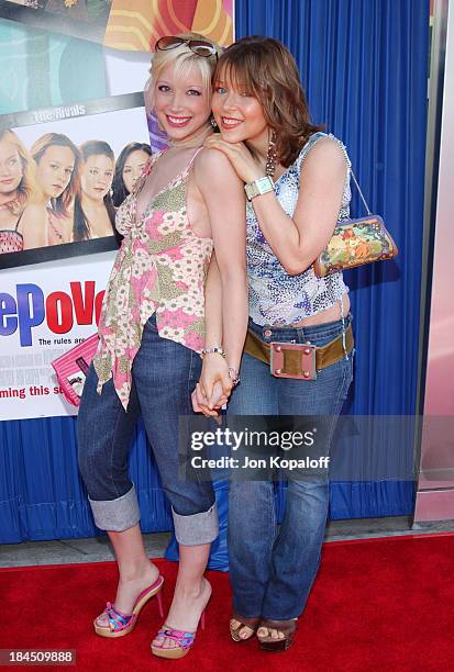 Courtney Peldon and sister Ashley Peldon during "Sleepover" Los Angeles Premiere - Arrivals at ArcLight Cinerama Dome in Hollywood, California,...