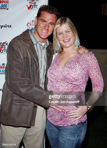 Alison Sweeney and husband Dave Sanov during Esquire Magazine Hosts "Young Hollywood Votes!" at The Esquire House Los Angeles in Beverly Hills,...