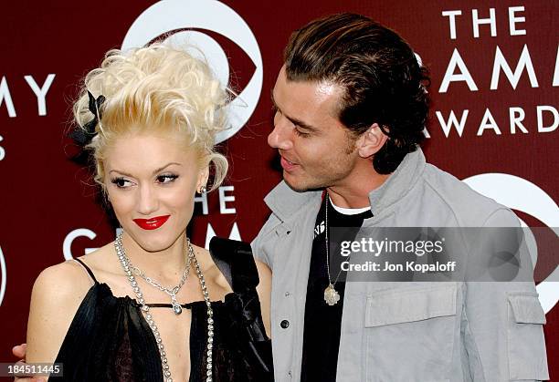 Gwen Stefani and Gavin Rossdale during The 47th Annual GRAMMY Awards - Arrivals at Staples Center in Los Angeles, California, United States.