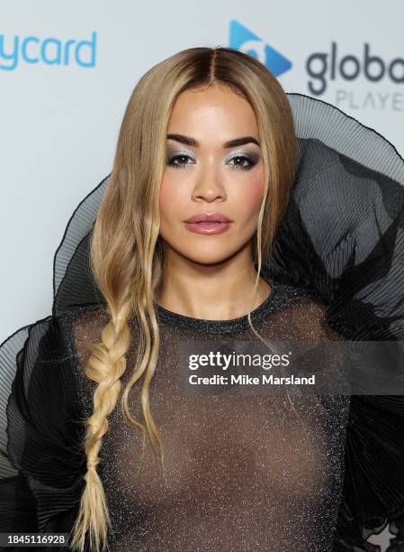 Rita Ora attends the Capital's Jingle Bell Ball 2023 at The O2 Arena on December 10, 2023 in London, England.