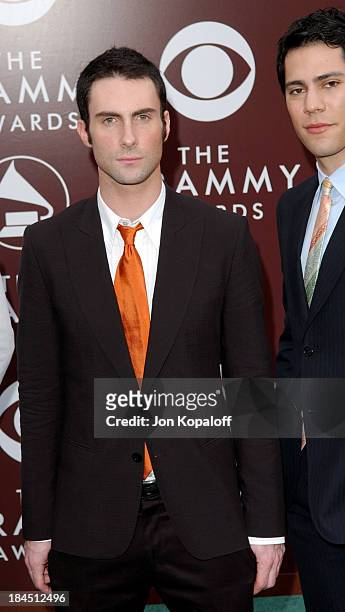 Adam Levine of "Maroon 5" during The 47th Annual GRAMMY Awards - Arrivals at Staples Center in Los Angeles, California, United States.