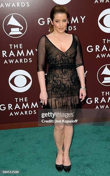 Lisa Marie Presley during The 47th Annual GRAMMY Awards - Arrivals at Staples Center in Los Angeles, California, United States.