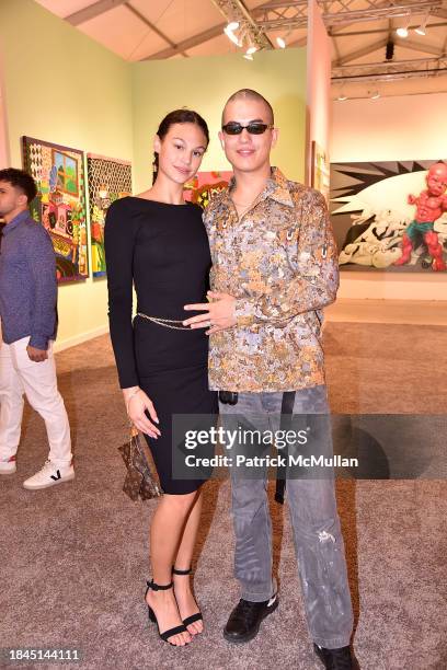 Bella Blasbichler and Will Robinson attend Art Miami + CONTEXT Art Miami on December 9, 2023.