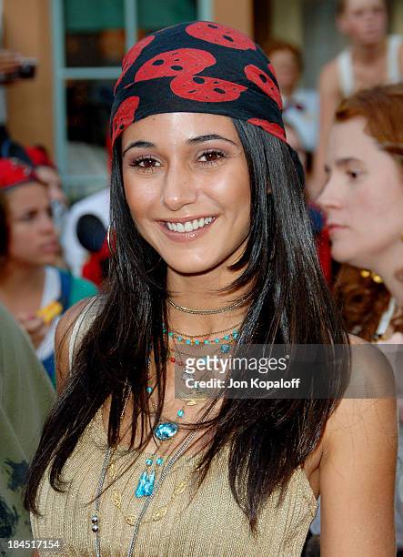 Emmanuelle Chriqui during "Pirates of the Caribbean: Dead Man's Chest" Los Angeles Premiere - Arrivals at Disneyland/Main Street in Anaheim,...