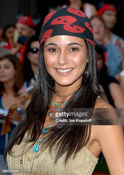 Emmanuelle Chriqui during "Pirates of the Caribbean: Dead Man's Chest" Los Angeles Premiere - Arrivals at Disneyland/Main Street in Anaheim,...
