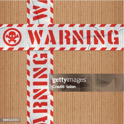 Seamless warning tile Seamless warning tile