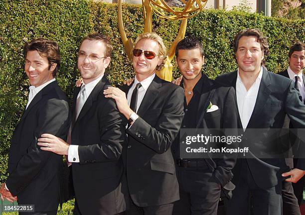 Cast of "Queer Eye for the Straight Guy" during 57th Annual Primetime Creative Arts EMMY Awards - Arrivals & Red Carpet at Shrine Auditorium in Los...