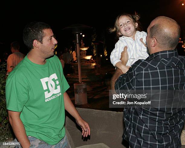 Adam Sandler and Adam Venit during 2004 Pre-Emmy Party Hosted By Endeavor Agency at Private Residence in Beverly Hills, California, United States.