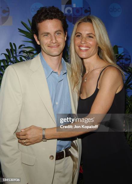 Kirk Cameron and Chelsea Noble during 2004 ABC All Star Party at C2 CafZ in Century City, California, United States.