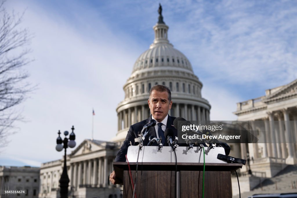 Hunter Biden Addresses Being Called To Testify To House Oversight Committee On Capitol Hill