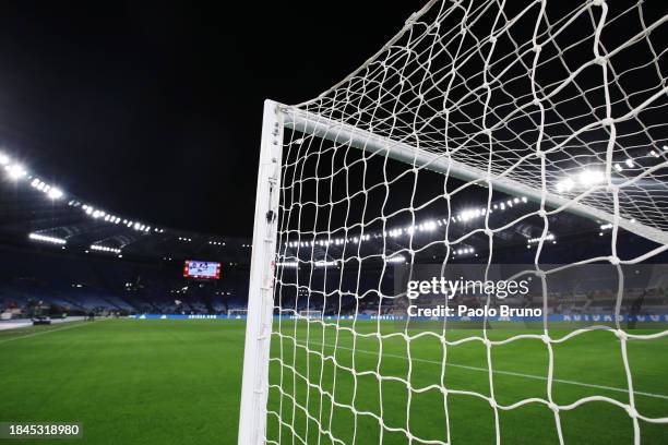 General view inside the stadium prior to the Serie A TIM match between AS Roma and ACF Fiorentina at Stadio Olimpico on December 10, 2023 in Rome,...