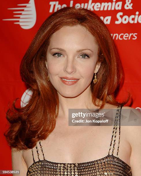 Amy Yasbeck during The Leukemia & Lymphoma Society Presents The Inaugural Celebrity Rock 'N Bowl Event at Lucky Strike Lanes in Hollywood,...