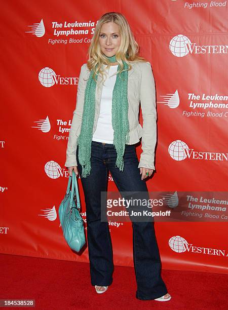 Emily Procter during The Leukemia & Lymphoma Society Presents The Inaugural Celebrity Rock 'N Bowl Event at Lucky Strike Lanes in Hollywood,...