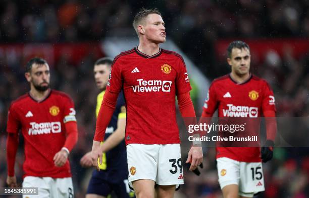 Scott McTominay of Manchester United during the Premier League match between Manchester United and AFC Bournemouth at Old Trafford on December 09,...