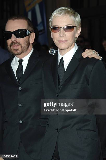 Dave Stewart and Annie Lennox of Eurythmics during 33rd Annual American Music Awards - Arrivals at Shrine Auditorium in Los Angeles, California,...