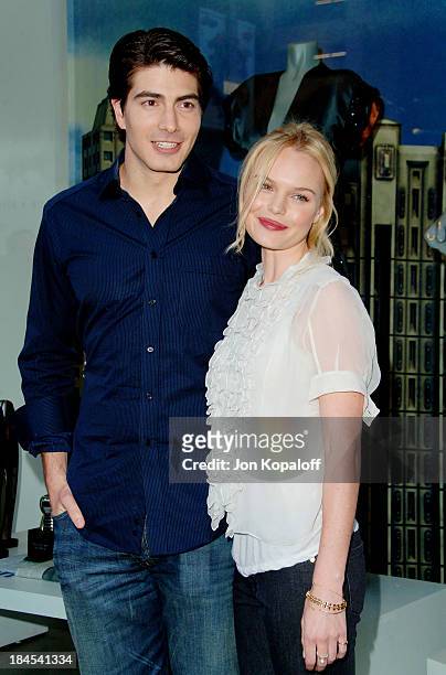 Brandon Routh and Kate Bosworth during Kate Bosworth and Brandon Routh Visit Kitson to Promote "Superman Returns" - May 1, 2006 at Kitson in Beverly...