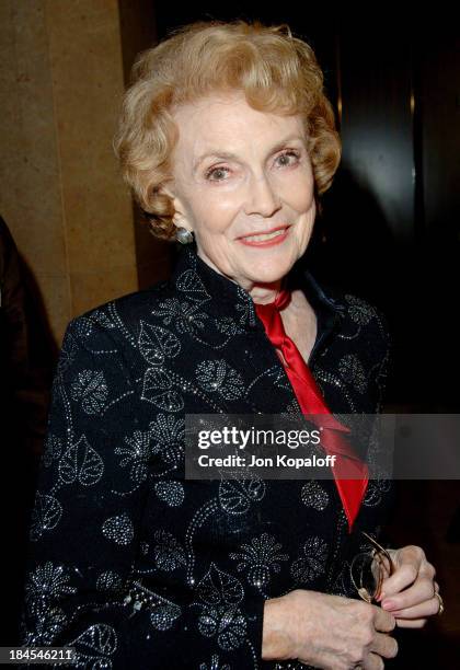 Joan Leslie during The Motion Picture and Television Fund's 24th Golden Boot Awards - Arrivals at The Beverly Hilton Hotel in Beverly Hills,...