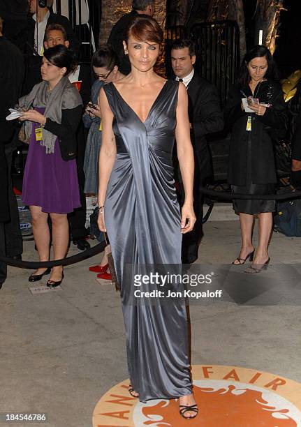 Helena Christensen during 2007 Vanity Fair Oscar Party Hosted by Graydon Carter at Mortons in West Hollywood, California, United States.