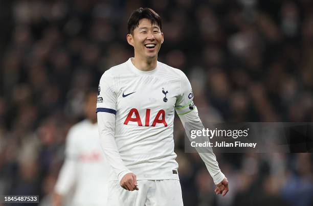 Heung-Min Son of Spurs during the Premier League match between Tottenham Hotspur and Newcastle United at Tottenham Hotspur Stadium on December 10,...