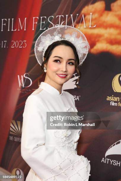 Mai Thu Huyen attends the 9th Annual Asian World Film Festival Closing Night Awards at Culver Theater on November 17, 2023 in Culver City, California.