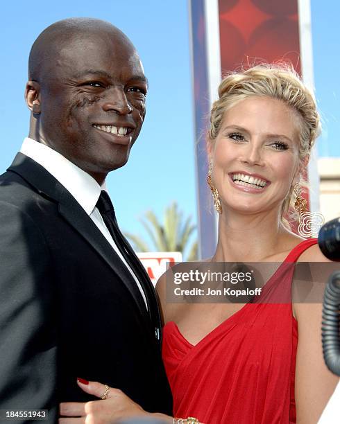 Seal and Heidi Klum during 58th Annual Primetime Emmy Awards - Arrivals at Shrine Auditorium in Los Angeles, California, United States.