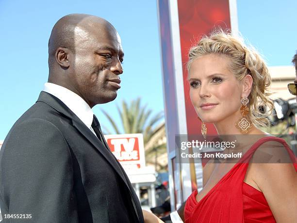 Seal and Heidi Klum during 58th Annual Primetime Emmy Awards - Arrivals at Shrine Auditorium in Los Angeles, California, United States.