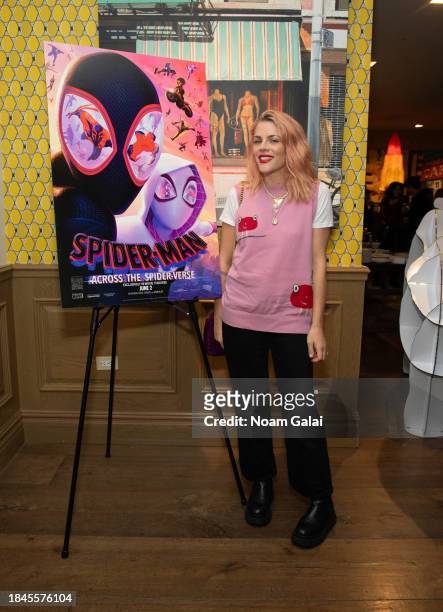 Busy Philipps attends a screening of 'Spider-Man: Across The Spider-Verse' at Crosby Hotel on December 10, 2023 in New York City.