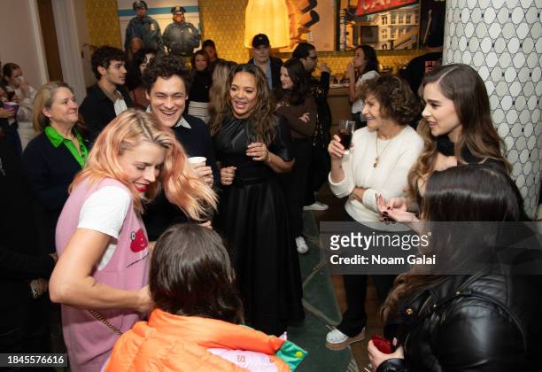 Busy Phillips, Phil Lord, Luna Lauren Velez, Amy Pascal and Hailee Steinfeld attend a screening of 'Spider-Man: Across The Spider-Verse' at Crosby...