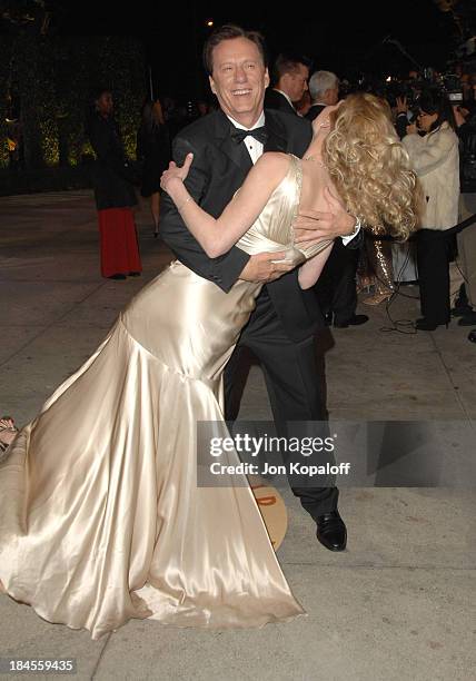 James Woods and Ashley Madison during 2007 Vanity Fair Oscar Party Hosted by Graydon Carter at Mortons in West Hollywood, California, United States.