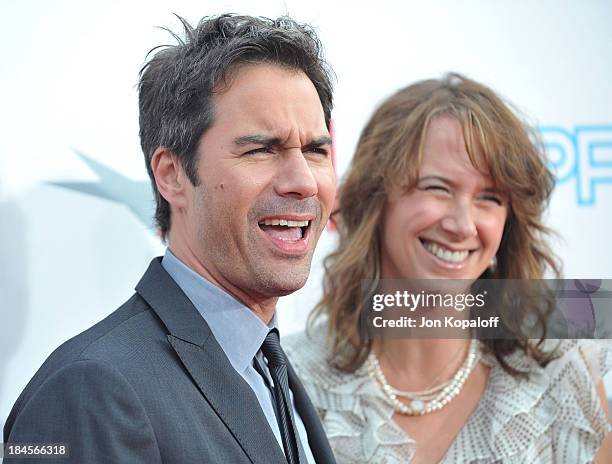 Actor Eric McCormack and wife Janet Holden arrive at the 37th Annual AFI Lifetime Achievement Awards at Sony Pictures Studios on June 11, 2009 in...