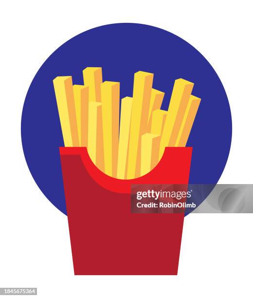 french fries illustration - french fries stock illustrations